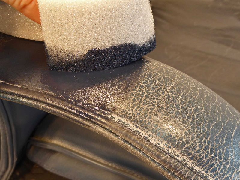 Réparation du cuir : Les coupures - Devant 