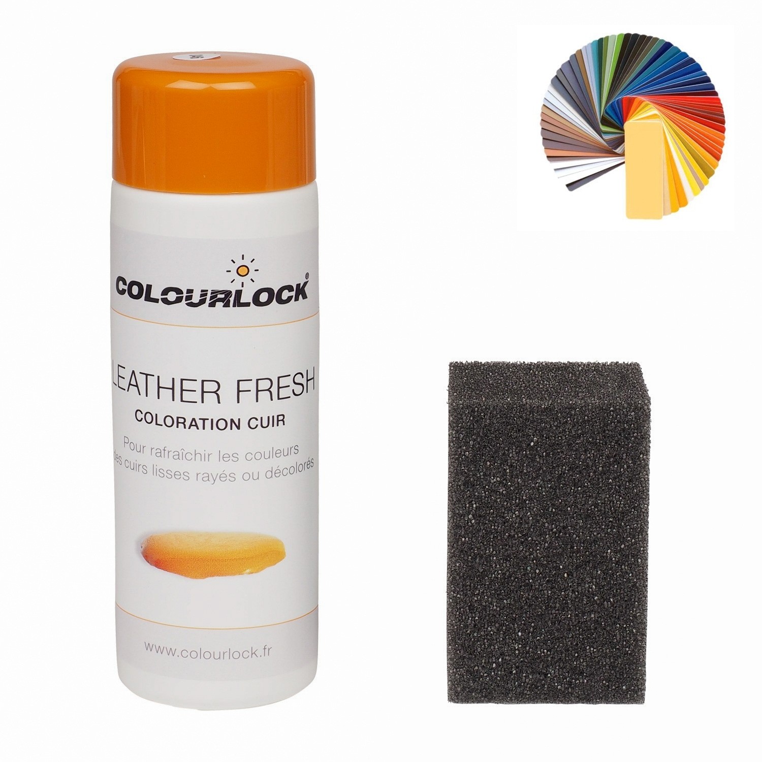 Colourlock Teinture pour cuir pour restaurer la couleur du cuir, les  éraflures ou dommages présents sur les sièges de voiture, canapés, sacs ou